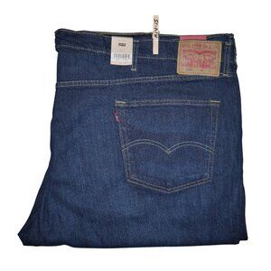 Levis 559 Men's Size 54x32 Jeans Relaxed Fit Straight Leg Dark Wash Denim NWT
